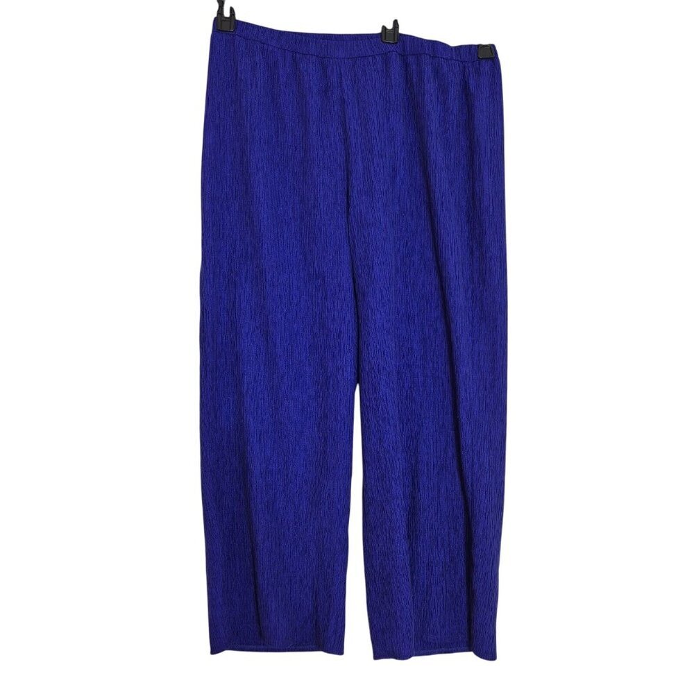 Eileen Fisher Womens Wide Leg Ankle Pants Pull On Size M Purple NWT 7